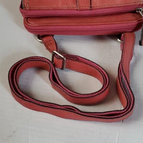 Fossil Leather Messenger Bag Crossbody Shoulder Tote Handbag WOMEN'S WOMAN'S - Picture 7 of 16